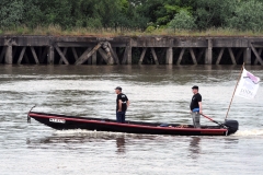 Loire pour tous toue  Prise de vue depuis Cheviré amont Patrimoine fluvial et maritime fleuve Loire