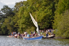 Les Rendez-vous de l'Erdre festival jazz musique et belle plaisance rivière Des bateaux voiliers au Can Cercle aviron de Nantes culture patrimoine  *** Local Caption *** bestrd