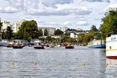 Les Rendez-vous de l'Erdre festival jazz musique et belle plaisance rivière la parade des bateaux et voiliers du patrimoine fluvial sur la rivière culture patrimoine