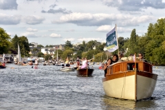 Les Rendez-vous de l'Erdre festival jazz musique et belle plaisance rivière la parade des bateaux et voiliers du patrimoine fluvial sur la rivière culture patrimoine  *** Local Caption *** bestrd