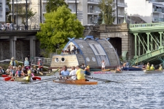 Les Rendez-vous de l'Erdre festival jazz musique et belle plaisance rivière la parade des bateaux et voiliers du patrimoine fluvial sur la rivière culture patrimoine  *** Local Caption *** bestrd