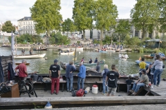 Les Rendez-vous de l'Erdre festival jazz musique et belle plaisance rivière la parade des bateaux et voiliers du patrimoine fluvial sur la rivière Association Loire pour tous culture patrimoine