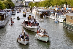 Les Rendez-vous de l'Erdre festival jazz musique et belle plaisance rivière la parade des bateaux et voiliers du patrimoine fluvial sur la rivière culture patrimoine  *** Local Caption *** bestrd